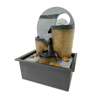 Fuente de Agua Cascada Natural con Iluminación LED