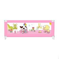 Baranda Cama Seguridad Bebe Plegable 180 cm Rosada