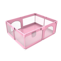 Corral de Seguridad Bebe 180cm Rectangular Rosado