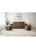 Sofá 3 cuerpos + 2 Pouf Lucca Felpa