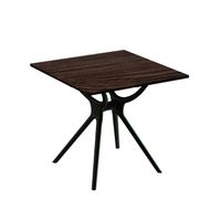 Mesa de Comedor Art 80x80 Cafe Marron