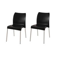 Pack 2 Sillas Style Lissa Negra
