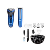 Set Afeitadora y Multistyler Siegen SG-8440 Acero Inox