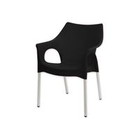 Silla Style Con Brazos Negro