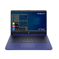 Notebook HP Intel Celeron 4GB 64GB 14' Táctil W11