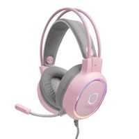 Audífono Gamer Nibio Zigma PC PS XBOX Rosado RGB