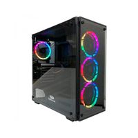 Gabinete Gamer Redragon Wheeljack Black GC-606BK RGB