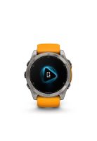 fenix 8 – 51mm, Sapphire, Titanium with orange