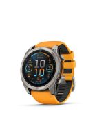 fenix 8 – 51mm, Sapphire, Titanium with orange