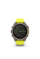 fenix 8 – 47mm Solar, Sapphire Titanium with yellow/graphite
