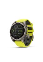 fenix 8 – 47mm Solar, Sapphire Titanium with yellow/graphite