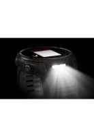 fenix 8 – 51mm, Solar Sapphire, Titanio con correa de silicona negra/gris