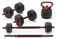 Set Mancuernas Barra Kettlebell Ajustable 3en1 Armable 40kg