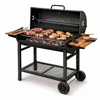 Parrilla Asador a Carbon Quincho Grill Bbq 70cm Movil Ruedas