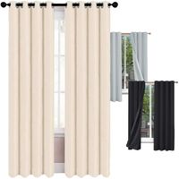 Cortina Blackout Alta Densidad 274 X 213 Cm 2 Paneles