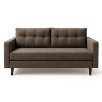 Sofá París 3 Cuerpos Tela Marron Flobal