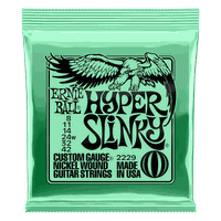 CUERDAS HYPER SLINKY NCKL WND ELEC GT 8-42 P02229 ERNIE BALL