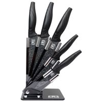 Set de cuchillos 6 piezass incluye soporte