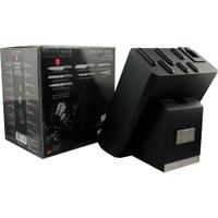 Atril de madera  para 6 CUCHILLOS cuchillos  con afilador incluido