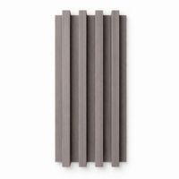 WALL PANEL PVC 10 PZS 3D 16x250 cm Gris Claro