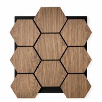 PANEL AC STICO TIPO COLMENA 5PZS CAF OSCURO 81X66