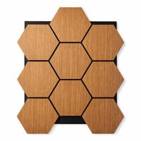 PANEL AC STICO TIPO COLMENA 5PZS CAF CLARO 81X66