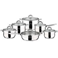 BATERIA DE COCINA 12 PZS GOURMET LINE ACERO INOXIDABLE PLATA