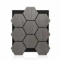 PANEL AC STICO TIPO COLMENA 5PZS GRIS 81X66