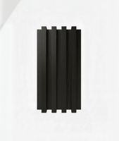 WALL PANEL PVC 10 PZS 3D 16x250 cm Negro Madera