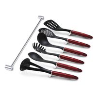 SET DE UTENSILIOS 7 PZS METALLIC LINE BURGUBDY EDITION