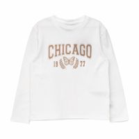 Polera Manga Larga Niña Bubblegummers Carepa2 Blanco