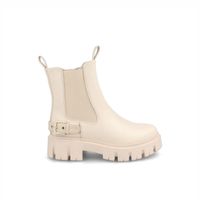 Botín Mujer Bata Bara Blanco