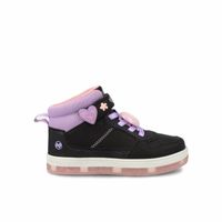 Zapatilla Niña Bubblegummers Nate Negro - Lila