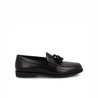 Mocasín Mujer Bata Madrid Fleco Negro