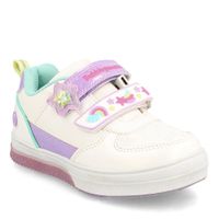 Zapatilla Niña Bubblegummers Luces Neon Blanco-Lila