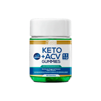 Keto Plus 60 Gomitas De Vinagre de Manzana Quemador de Grasa con Magnesio y Zinc Sin Azucar