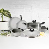 Bateria de Cocina Xtrem Cook Steel De Acero Inoxidable Antiadherente Libre de BPA Cocina Induccion