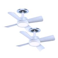 Pack  2 Ventiladores Lámpara LED Socket Fan Light