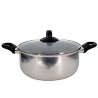 Olla Xtrem Cook Steel De Acero Inoxidable de 24 cm Antiadherente Libre de BPA Con Tapa