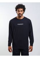 Polera ML Stencil Negro Hombre Maui And Sons