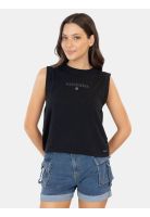 Polera SM Kuni Negro Mujer Maui And Sons