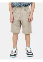 Bermuda Jogger Vaholux Beige Infantil Maui And Sons