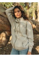 Poleron FZ Kiribati Beige Mujer Maui And Sons