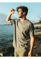 Polera MC Salty Surf Gris Hombre Maui And Sons