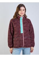 Poleron Polar Vintage Khaki Multicolor Mujer Maui And Sons