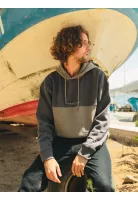 Poleron Canguro Foamix Verde Hombre Maui And Sons