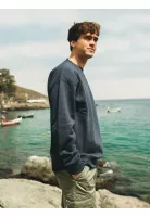 Poleron CR Oval Seal Azul Hombre Maui And Sons