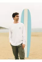 Polera ML Barding Ley Blanco Hombre Maui And Sons