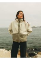 Poleron Polar Frost Beige Mujer Maui And Sons