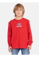 Polera ML Driftor Rojo Infantil Maui And Sons